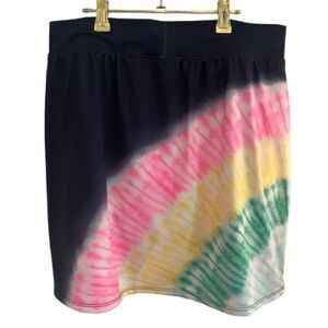 Crown & Ivy Pink and Green Bubble Mini Skirt